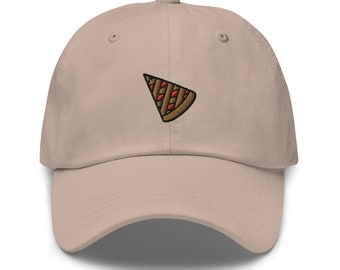 Apple Pie Dad Hat, Embroidered Unisex Hat, Handmade Dad Cap, Adjustable Baseball Cap Gift - Multiple Colors