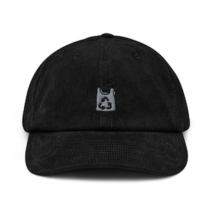 Plastiktüte Cord Hut, handgefertigte bestickte Cord Dad Cap - mehrere Farben