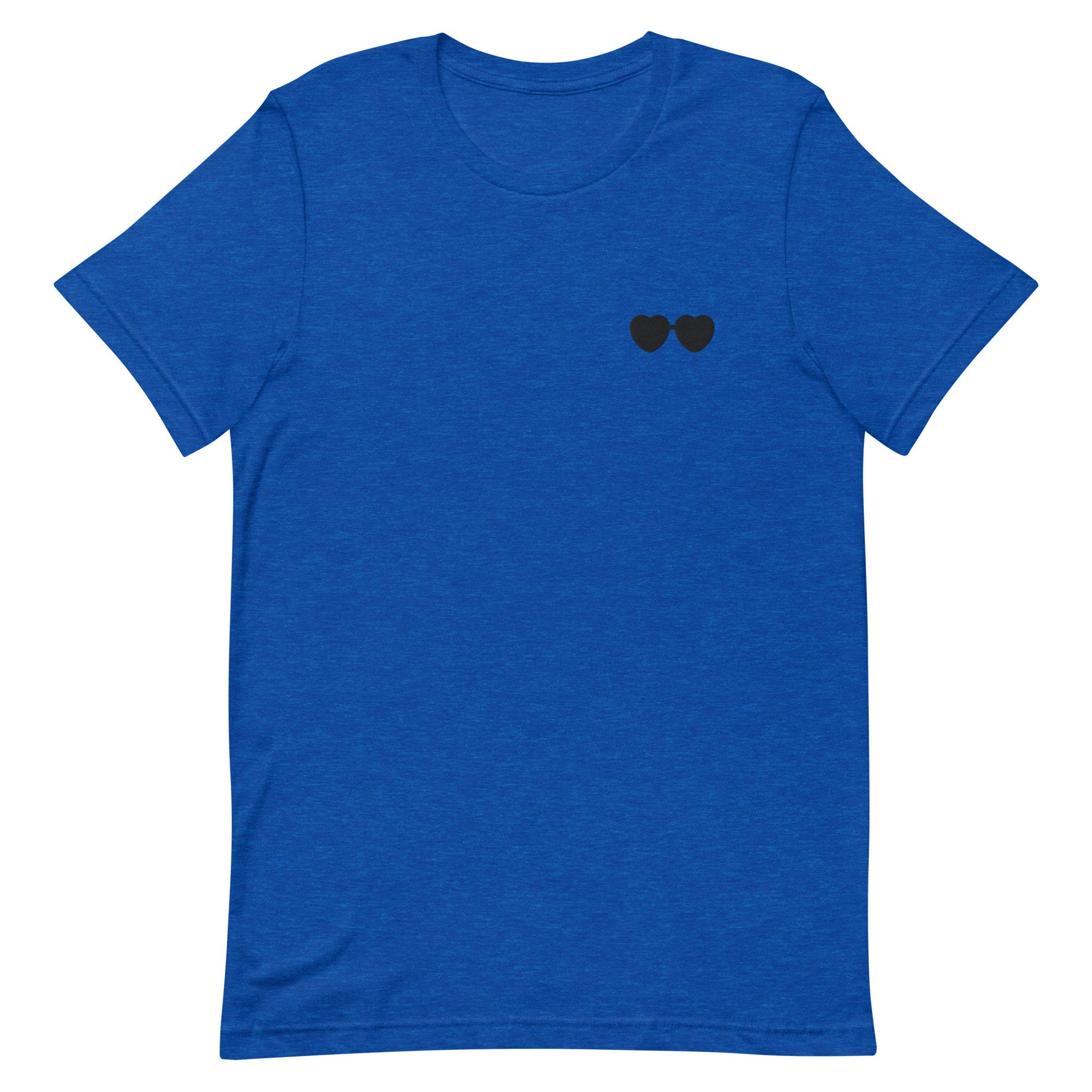 Tシャツ・カットソー (Unisex) Black Heart T-Shirt With Blue Eyes Heart Comme des Garcons PLAY CDG Black Heart With Blue Eyes on