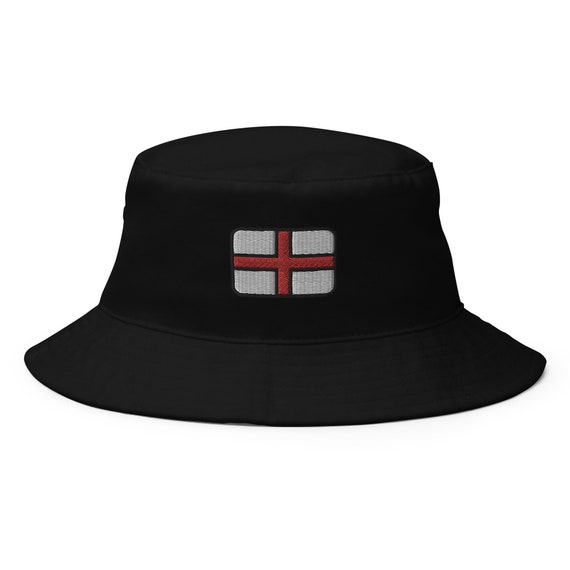 Cappello Pescatore Fidra Con 3 Leoni Inghilterra – Cotone Bianco Taglia Unica 58/59 Cm – Consegna Rapida 48-72h - 2