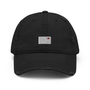 Gorra de papá desgastada bordada con carta de correo, gorra deshilachada, regalo