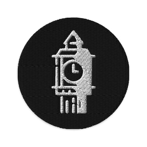 Big Ben Embroidered Patch, Handmade England Patches, Big Ben Embroidery, Three Inch London Patch, Big Ben Embroidered Patch