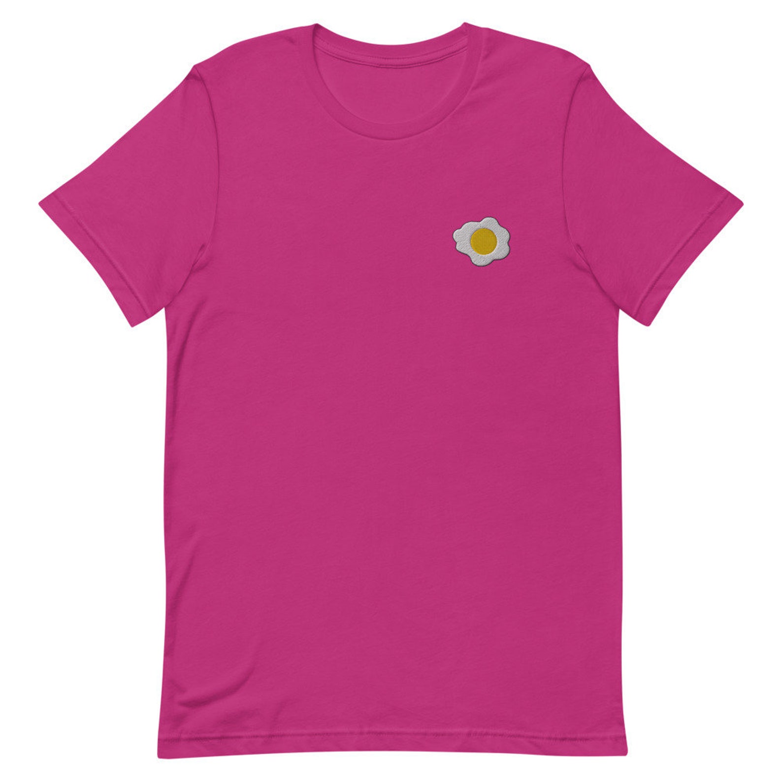 Sunny-Side Up Egg Short-Sleeve Unisex Embroidered T-Shirt Gift | Etsy