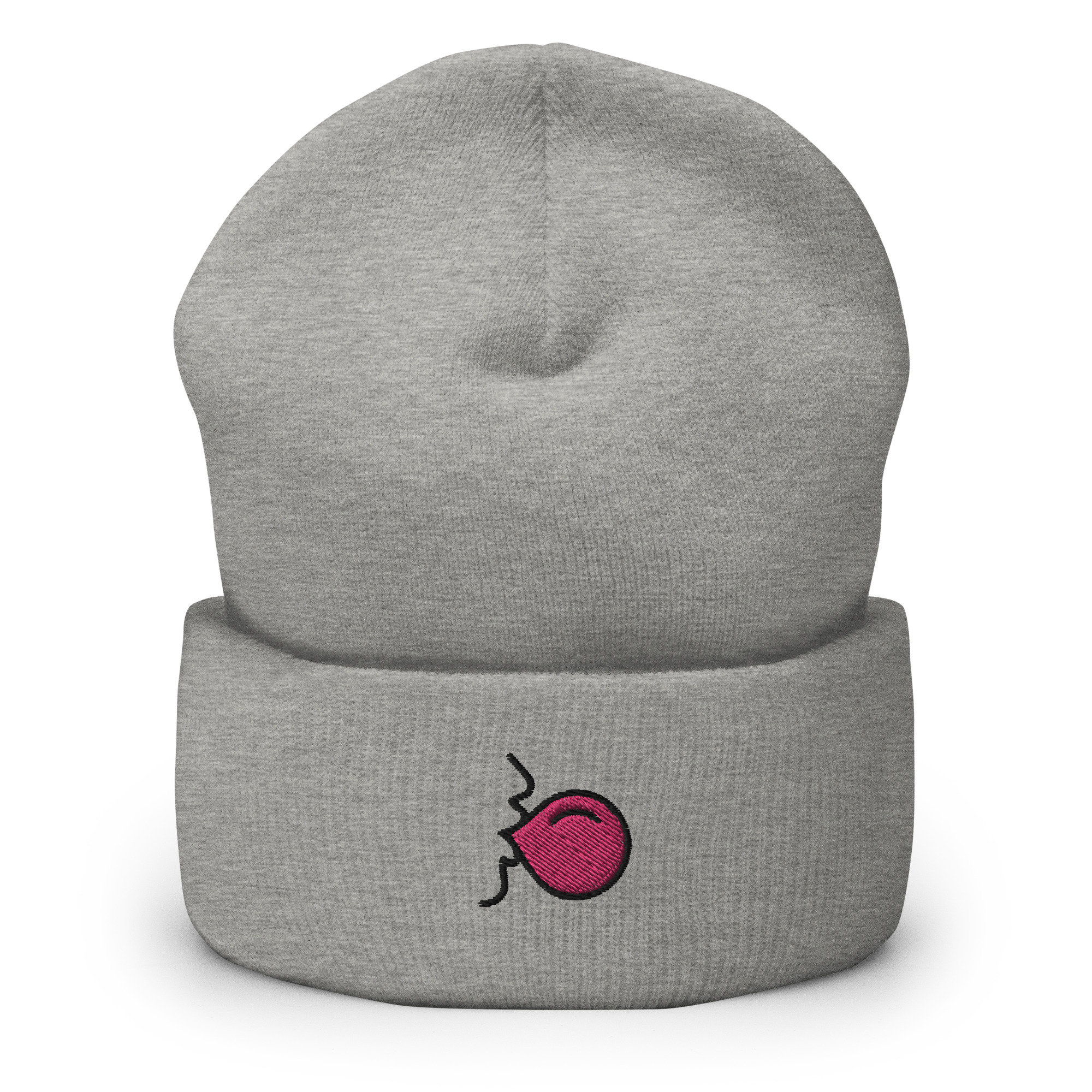 【日本未入荷】洒落感、極まる! Embroidered Beanie Grey Embroidered Beanie - Grey
