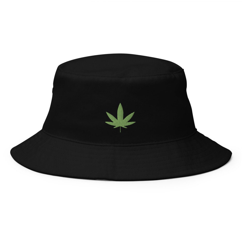 Foldable Snapback Men Women Bucket Hat Cap Marijuana Weed Leaf Cannabis 