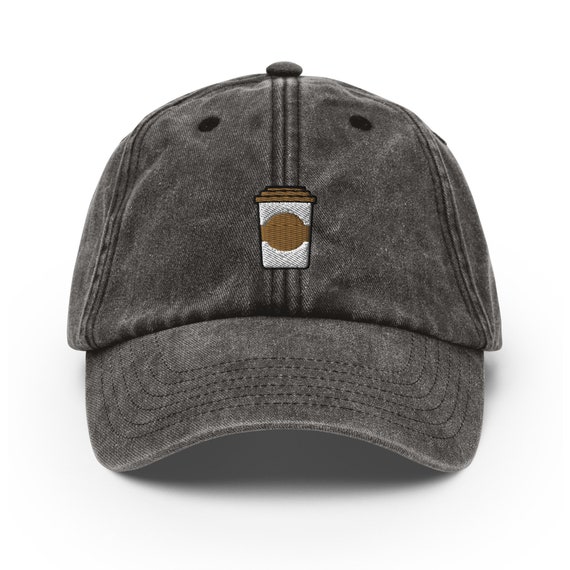 Coffee Vintage Hat Aged Dad Cap Faded 