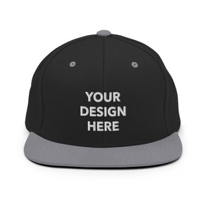 Boné Snapback Bordado Personalizado: Design de Logotipo Personalizado