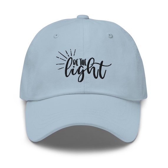 Be the Light Dad Hat: Embroidered Cotton Twill Baseball Cap  display picture 3