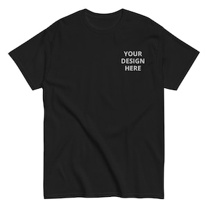 Custom T-Shirt Embroidered for Men - Personalized Logo & Text, Custom Mens Embroidered Shirt Tee, Unique Gift