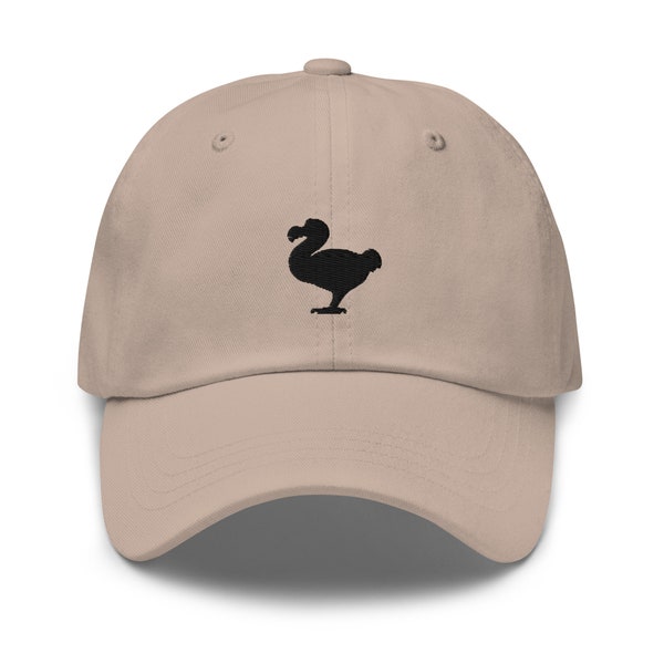 Chapeau de papa brodé Dodo Bird, chapeau unisexe brodé, casquette de papa, cadeau de casquette de baseball réglable pour lui