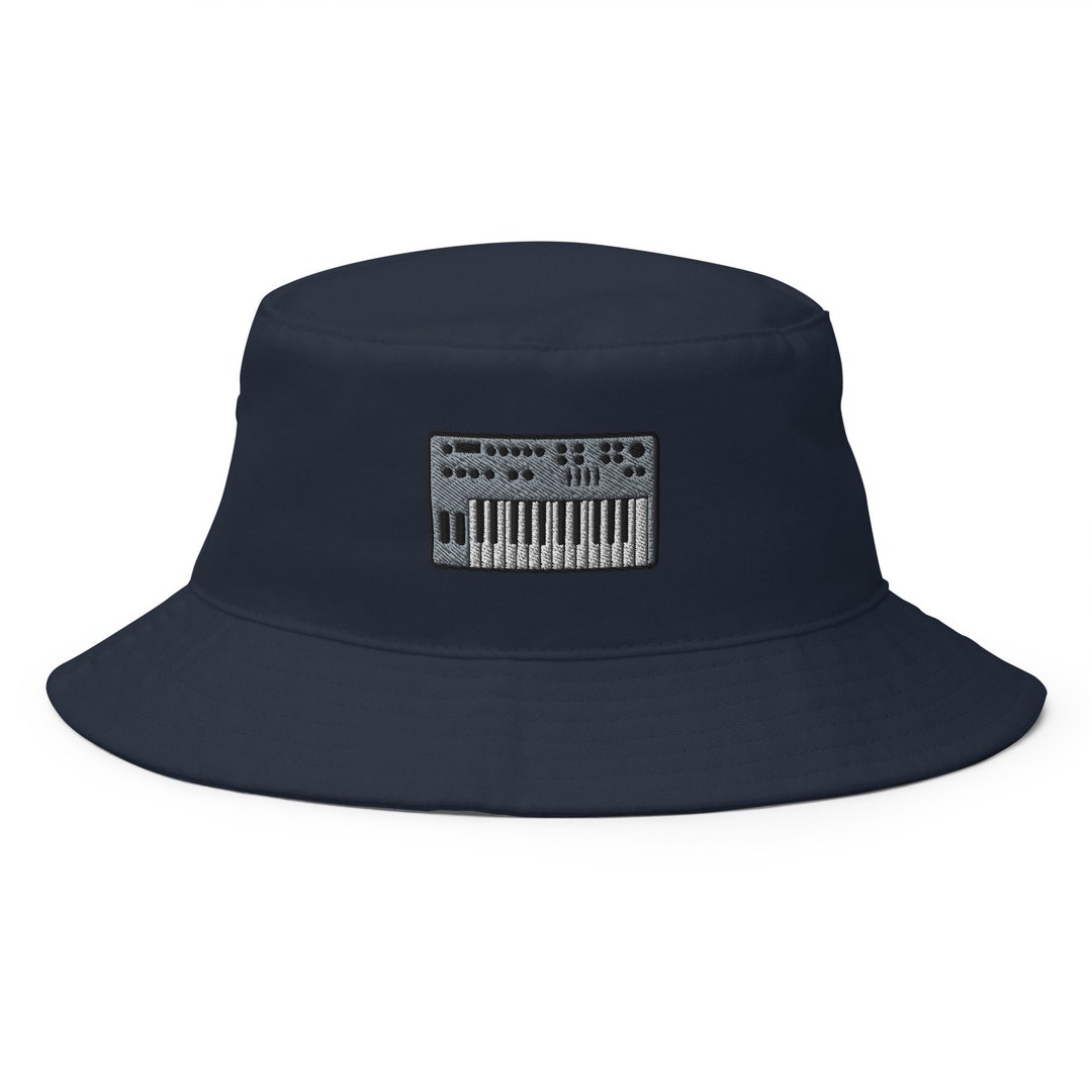 Embroidered Keyboard Bucket Hat: Handmade Cotton Unisex Sun Hat - Etsy