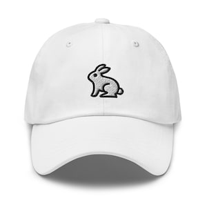 Bunny Rabbit Gestickter Dad-Hut, gestickter Unisex-Hut, Dad-Hut, verstellbares Baseballkappe-Geschenk für ihn