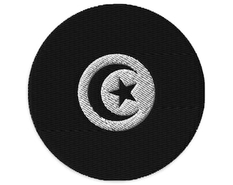 Akachafactory Toppa Termoadesiva Bandiera Tunisia - Patch Ricamata 5x8 Cm Con Bandiera Tunisina