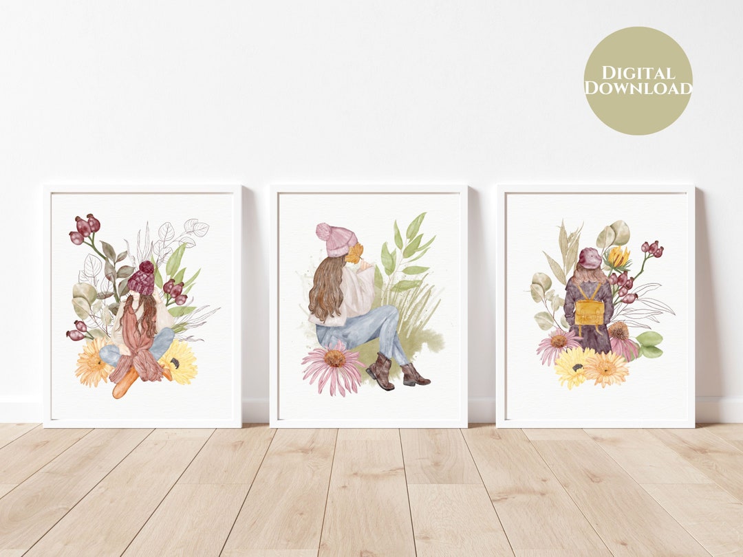 Girls Bedroom Prints Tween Wall Art Bedroom Decor Preppy Etsy