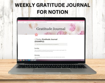 Weekly Gratitude Journal Template for Notion