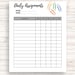 Homeschool Assignments Checklist Printable PDF - Etsy