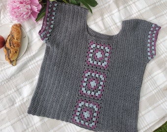 Picnicker Tee for Sport Weight Yarn crochet Pattern