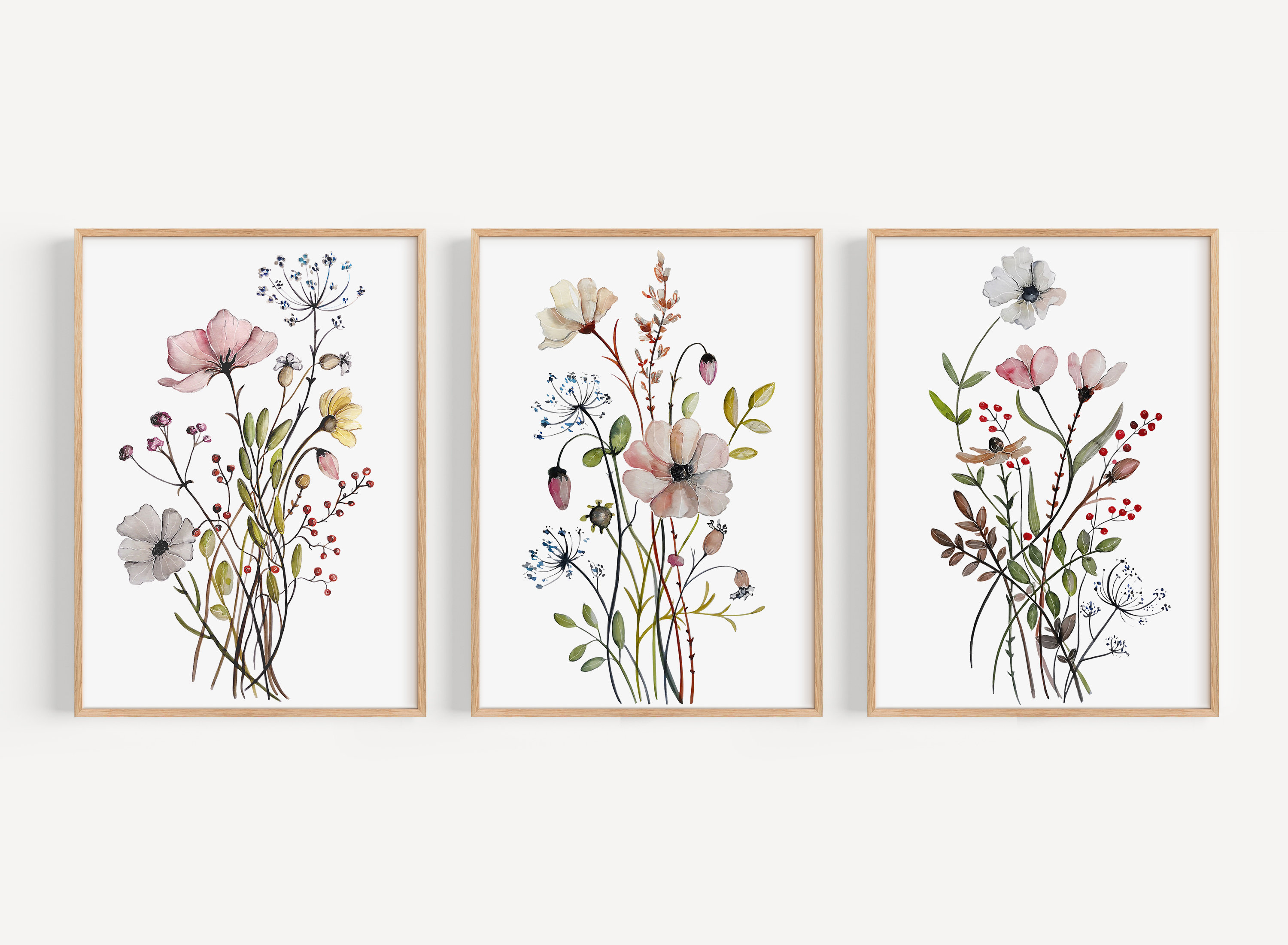 You're a Wildflower Art Print Floral Wall Art Katie 