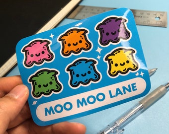 Jelly Alien Sticker Sheet- Pegatina de vinilo