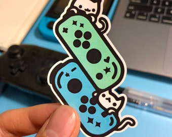 Switch Joy Con Teal//Blue - Vinyl Sticker