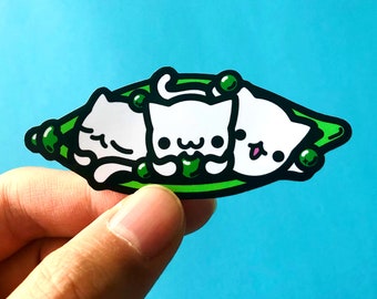 Cats in a Pea Pod- Vinyl Sticker