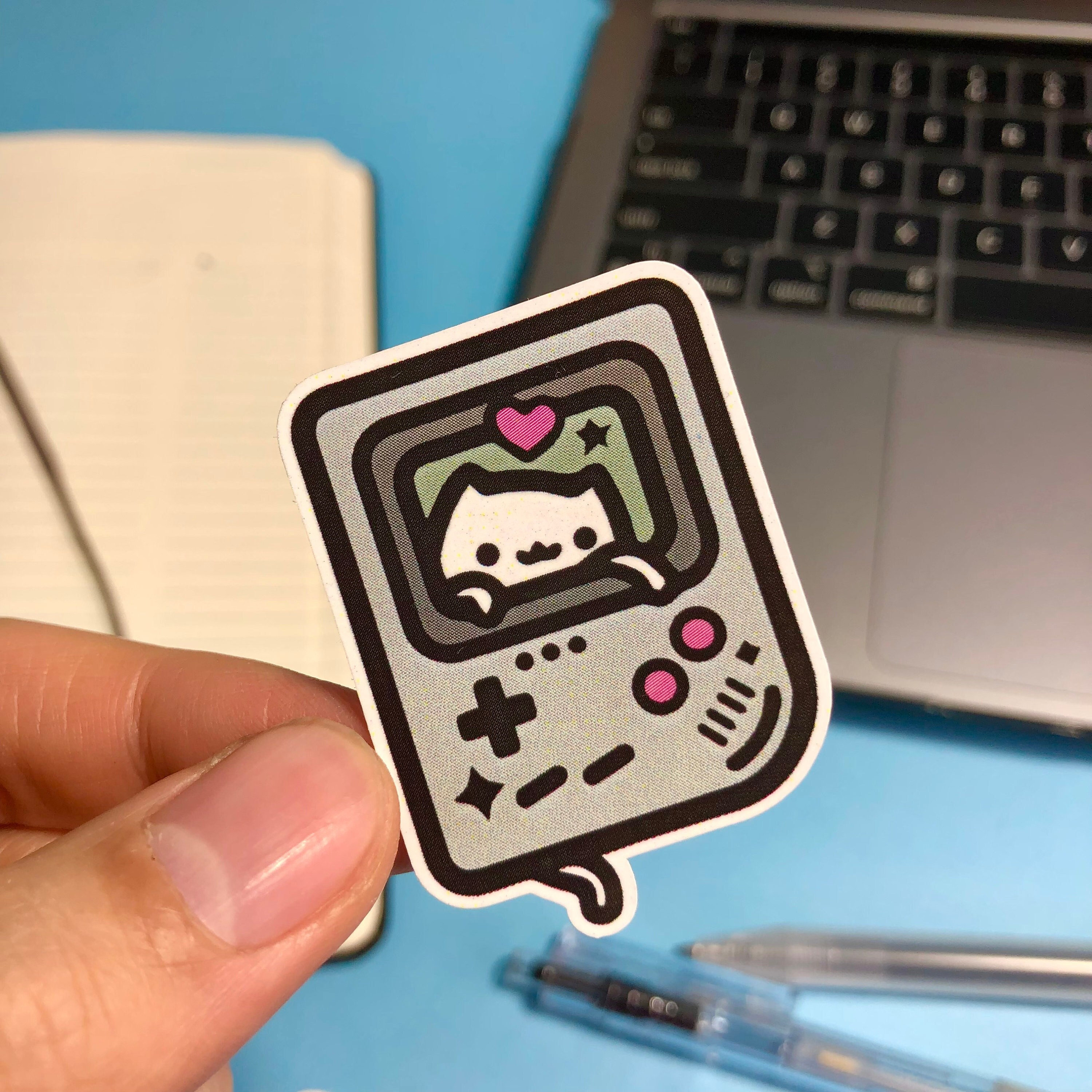 Gameboy Logo Sticker Retro Gameboy - Vinyl Sticker - Etsy