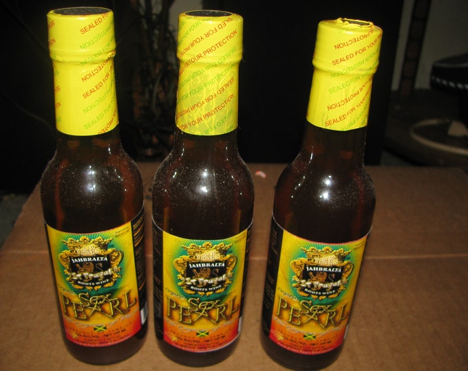 Get 3 Jamaican Organic Root Herbal Tonic Bottles Cognac of Etsy