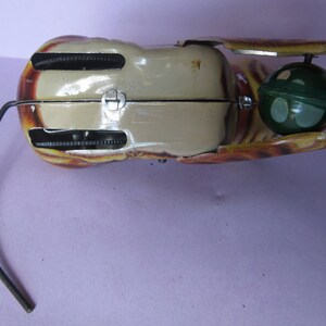 Vintage Tin Toy, Working Wind Up Cat With Ball, Includes Key image 6