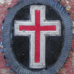 Masonic Knights Templar Cross Patch, Collectibles