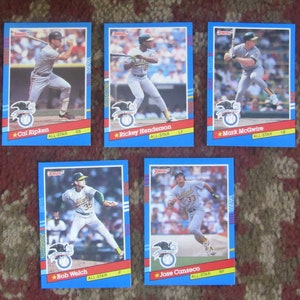 Set of 5 1990 Donruss All Star Baseball Cards