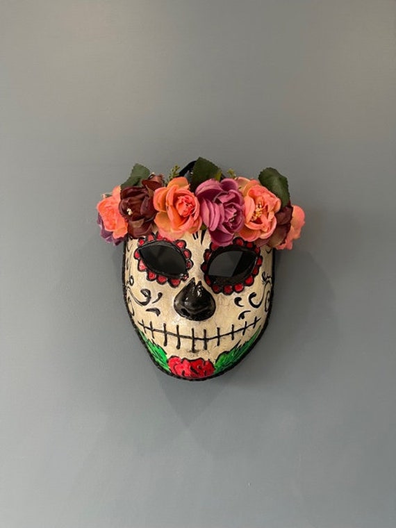 Purple Rose & Skull Hand Headband Adult Purple Rose & Skull Hand Headband Adult