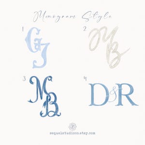 Custom Watercolor Monogram