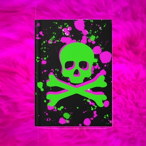Splatter Skull Hardcover Matte Journal