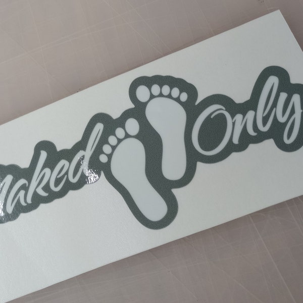 Naked Feet ONLY! Boat decals / sticker, no shoes