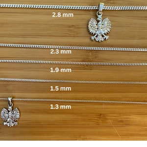 Christmas chain, Sterling Silver 925 Chain, Silver Curb Chain, Silver Necklace, Chain for Pendant, Silver 925, Necklace for Pendant