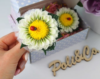 Kleinkind-Mädchen Blumenhaarbänder - 2 Stück, weißes Gänseblümchen-Haarschmuck, Blumen-Haarteil, perfekt für den täglichen Gebrauch, charmantes Geschenk für Kinder.