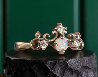 ADJUSTABLE Australian Opal Ring