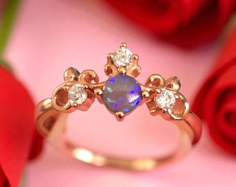 ADJUSTABLE Australian Opal Ring