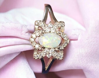 ADJUSTABLE Australian Opal Ring