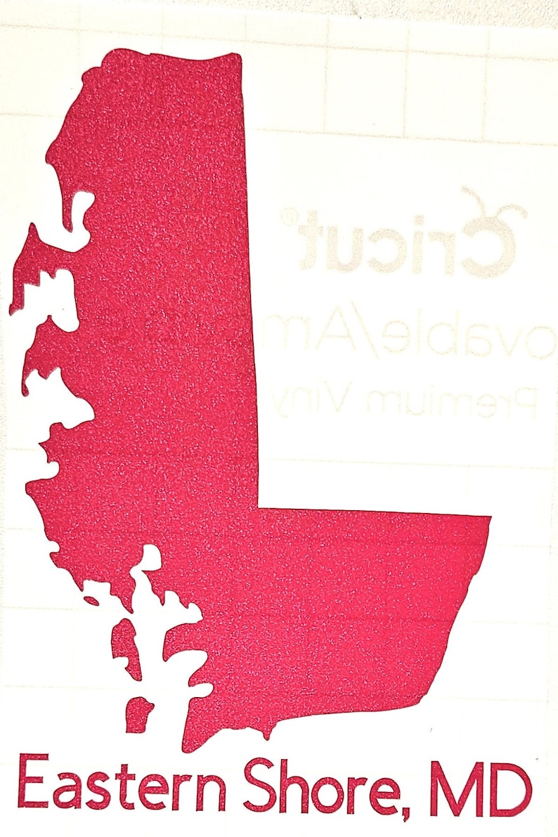 Eastern Shore Maryland Vinyl Sticker Etsy