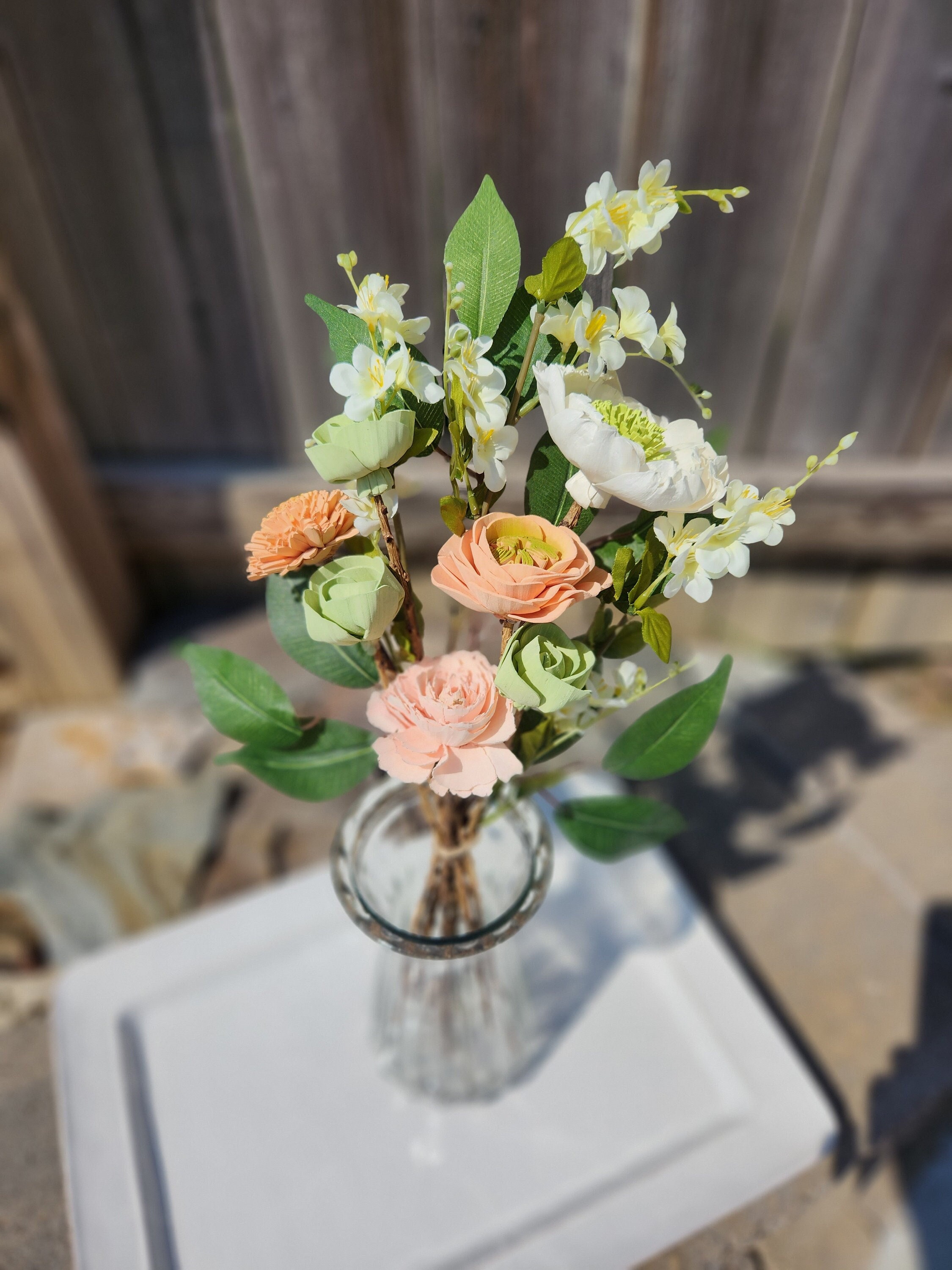 Floral Arranging in a Clear Vase - the Wrong Way! - Oh! You're Lovely -  Sola Wood Flowers