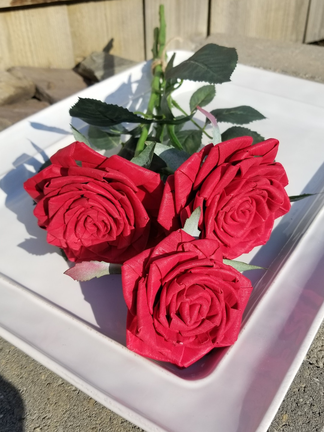 Wood Roses / Valentines Roses / Anniversary Flowers / Ecofriendly