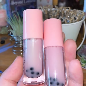 Strawberry Milk Tea Boba Lip Gloss