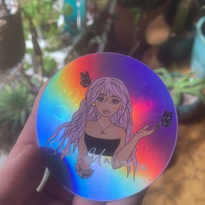 Holographic Sav’s Universe Sticker