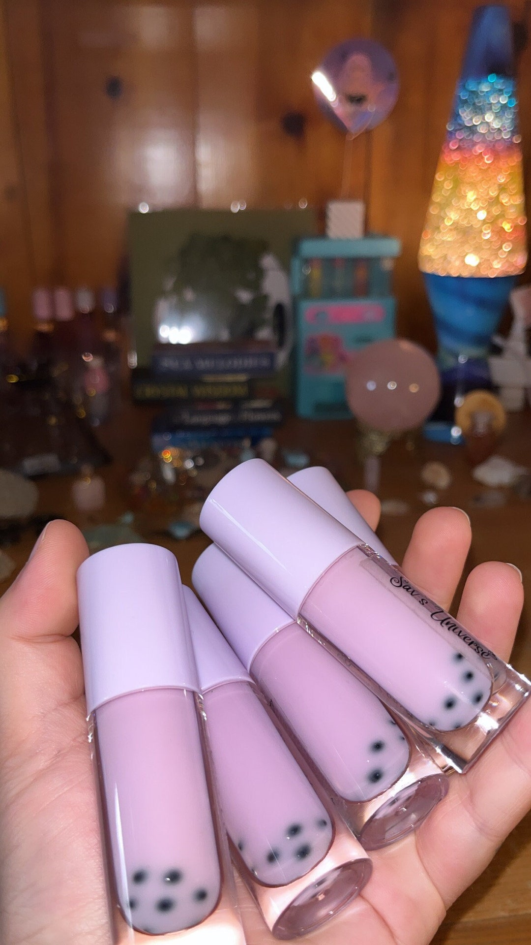 Lavender Vanilla Boba Lip Gloss Etsy