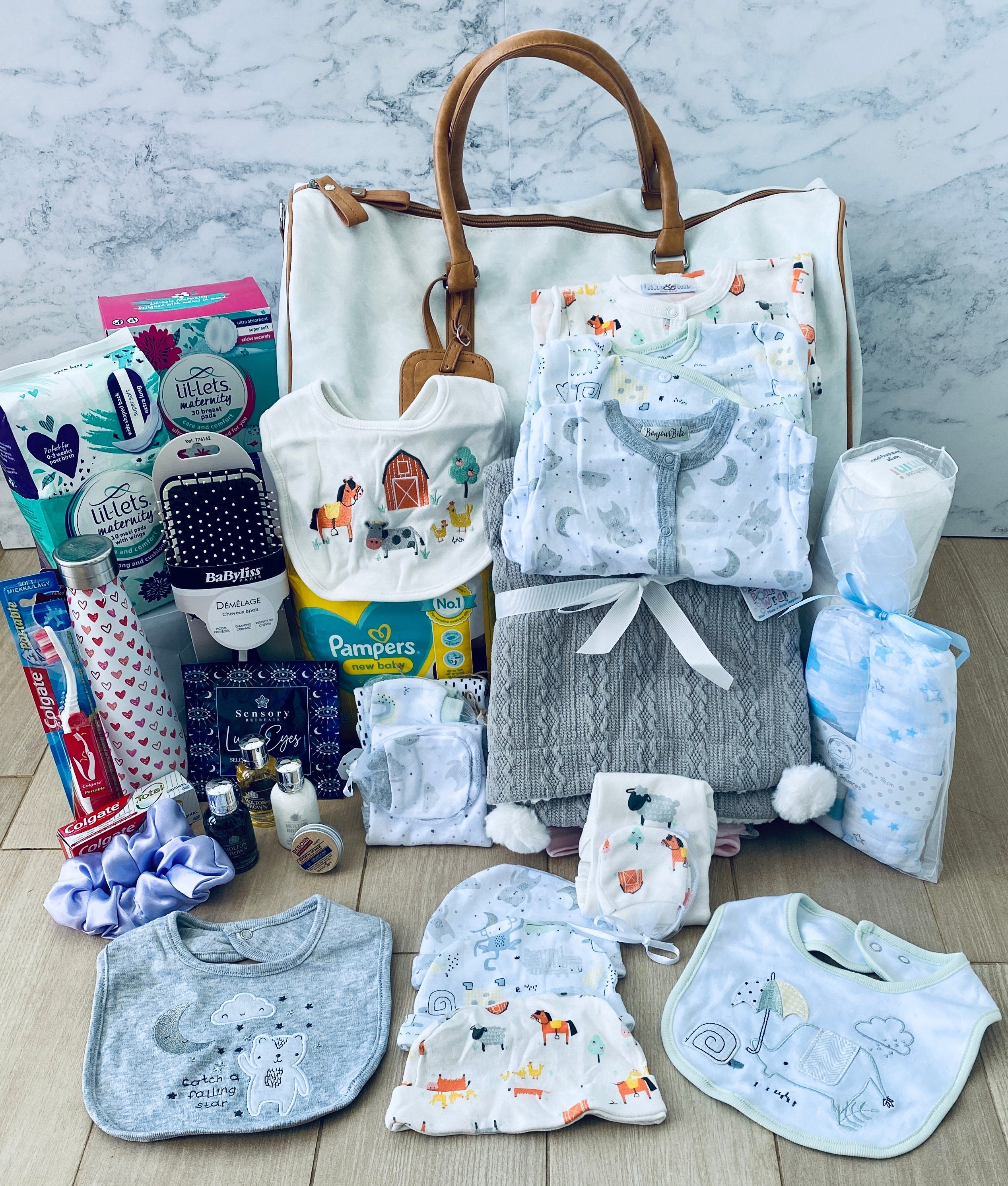 Bolsa de hospital de maternidad preempaquetada / Bolsa de parto Mamá para  ser / Mamá para ser regalo / Regalo de baby shower / Bolsa de hospital para  bebés / Bolsa de