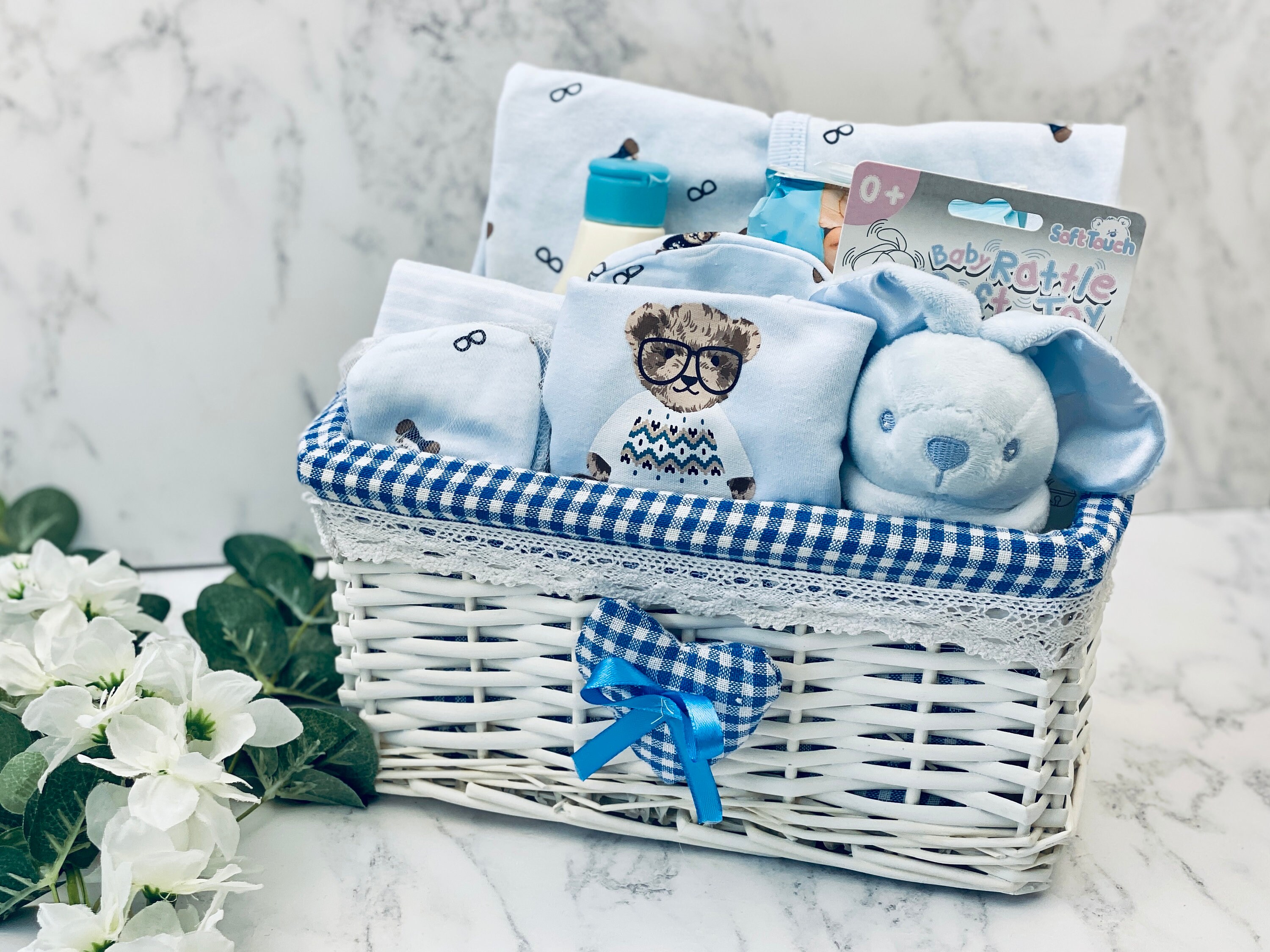  FOREVERPURE Set de regalo para bebé, cesta de regalo