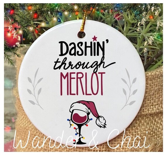 Christmas wine ornament Christmas wine ornament