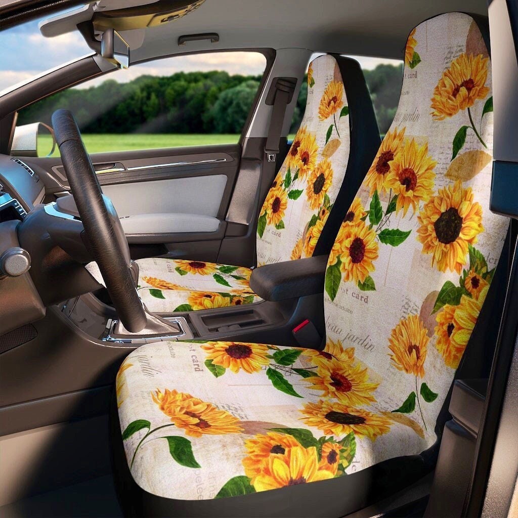 Cheetah Print Car Mats Wanyint Sunflower Cow Print Car Seat Cover