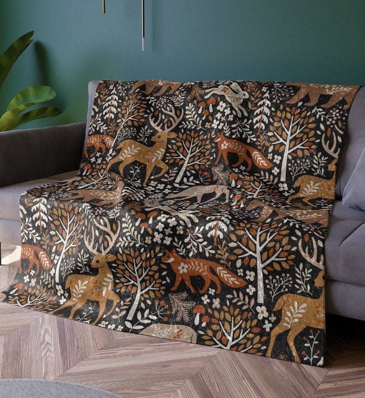 RATS INDIAN BLANKET:BLACK×GREEN×BROWN il_fullxfull.4243521178_6100.jpg